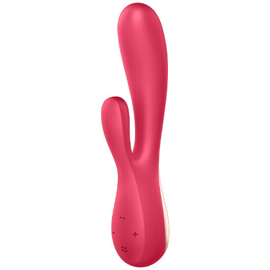 SATISFYER - MONO FLEX ROUGE AVEC APPLICATION - 7eme ciel