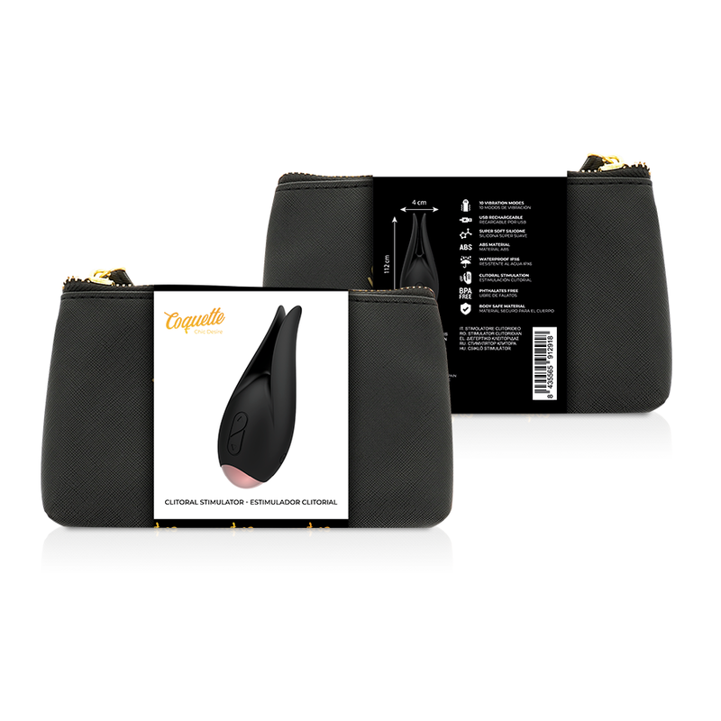 COQUETTE CHIC DESIRE - STIMULATEUR CLITORIAL NOIR / OR - 7eme ciel