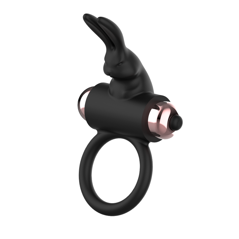 COQUETTE CHIC DESIRE - COCKRING AVEC VIBRATEUR NOIR/ OR - 7eme ciel