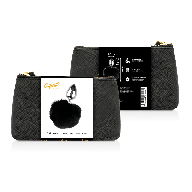 COQUETTE CHIC DESIRE - PLUG ANAL METAL TAILLE L 2.8 X 4.1 CM - 7eme ciel