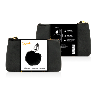 COQUETTE CHIC DESIRE - PLUG ANAL METAL TAILLE L 2.8 X 4.1 CM - 7eme ciel
