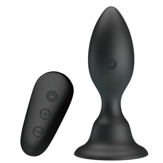 MR PLAY - PLUG ANAL AVEC TÉLÉCOMMANDE VIBRATION NOIRE - 7eme ciel