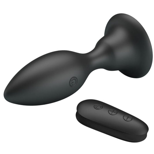 MR PLAY - PLUG ANAL AVEC TÉLÉCOMMANDE VIBRATION NOIRE - 7eme ciel