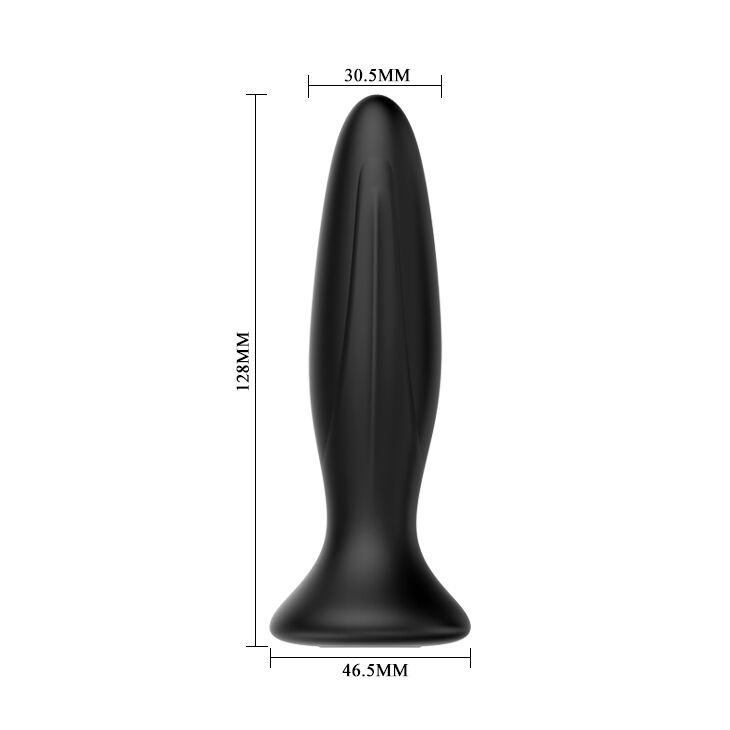 MR PLAY - PLUG ANAL VIBRATEUR NOIR RECHARGEABLE - 7eme ciel