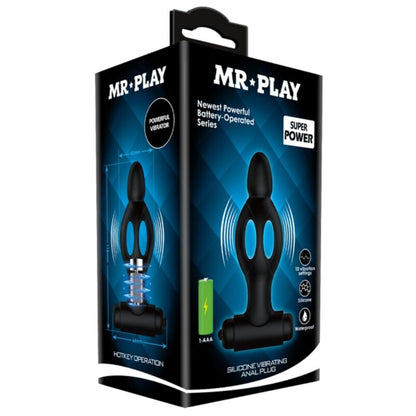 MR PLAY - PLUG ANAL EN SILICONE AVEC VIBRATION - 7eme ciel