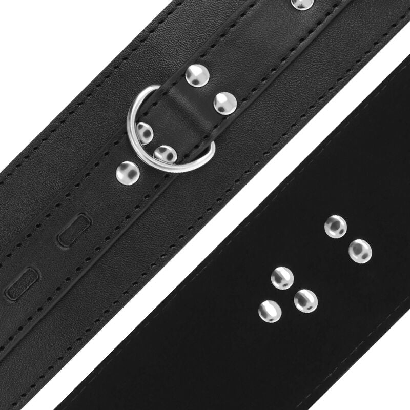 DARKNESS - MENOTTES EN CUIR NOIR - 7eme ciel