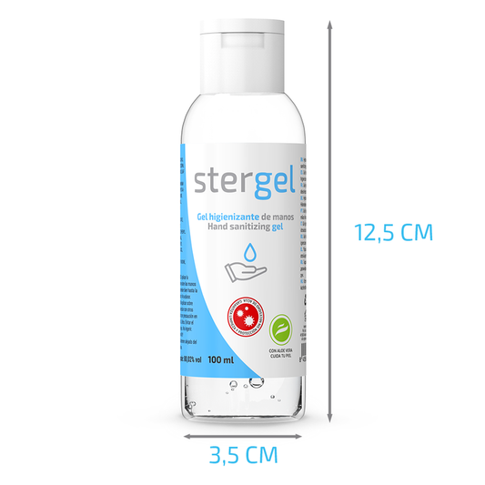 STERGEL - HYDROALCOHOLIC HAND SANITIZING GEL ALOE VERA 100ML - 7eme ciel