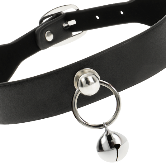 COQUETTE CHIC DESIRE - COLLIER CUIR VEGAN FEMME ACCESSOIRE HOCHET/CERCEAU - 7eme ciel