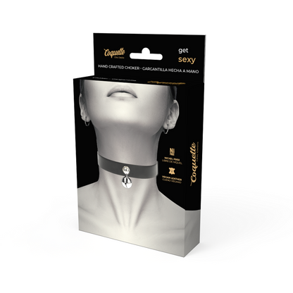 COQUETTE CHIC DESIRE - COLLIER EN CUIR VEGAN FEMME HOCHET ACCESSOIRE - 7eme ciel