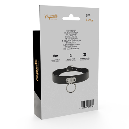 COQUETTE CHIC DESIRE - COLLIER EN CUIR VEGAN FEMME ACCESSOIRE FÉTICHE - 7eme ciel