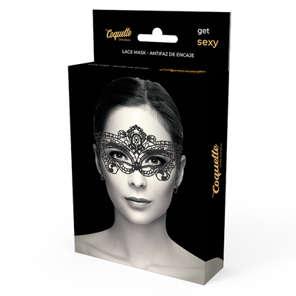 COQUETTE CHIC DESIRE - MASQUE FINE DENTELLE NOIRE - 7eme ciel
