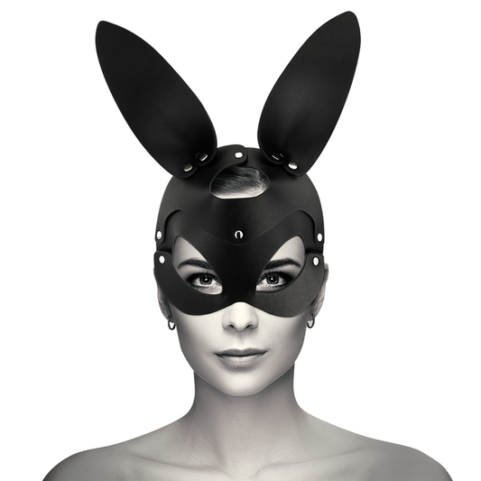 COQUETTE CHIC DESIRE - MASQUE EN CUIR VEGAN AVEC OREILLES DE LAPIN - 7eme ciel