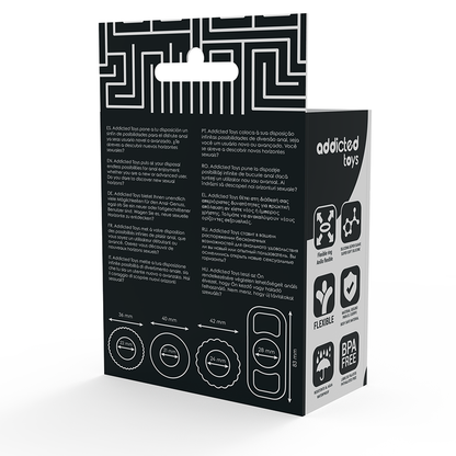 ADDICTED TOYS - ENSEMBLE DANNEAU PÉNIAL 4 PIÈCES - 7eme ciel