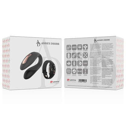 ANNE'S DESIRE - DUAL PLEASURE TECNOLOG A WATCHME NOIR/OR