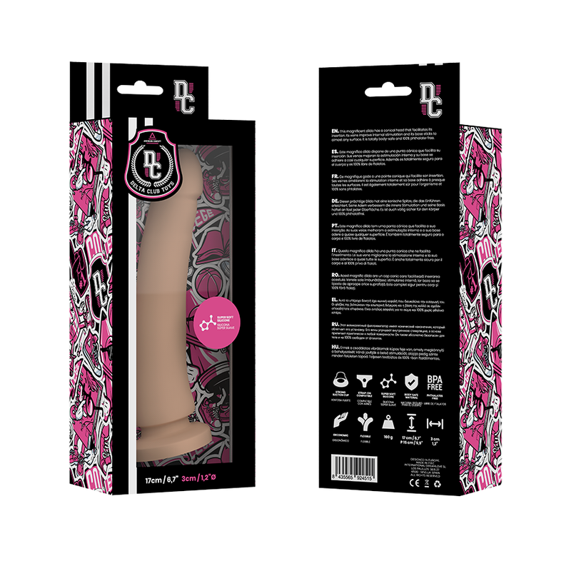 DELTA CLUB - JOUETS GODE MÉDICAL NATUREL SILICONE 17 CM -O- 3 CM - 7eme ciel