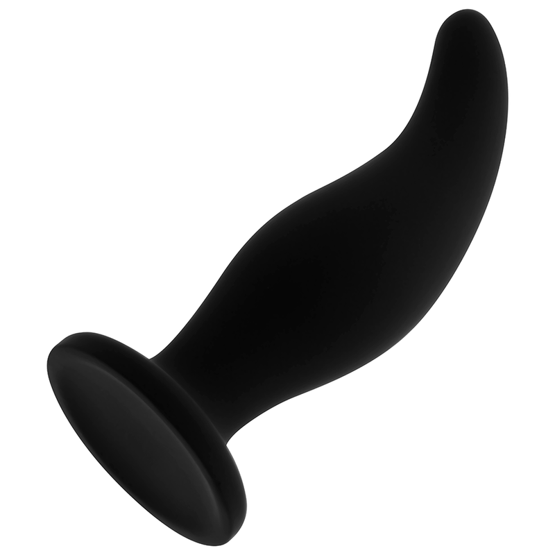 OHMAMA - PLUG ANAL EN SILICONE COURBÉ POINT P 12 CM - 7eme ciel