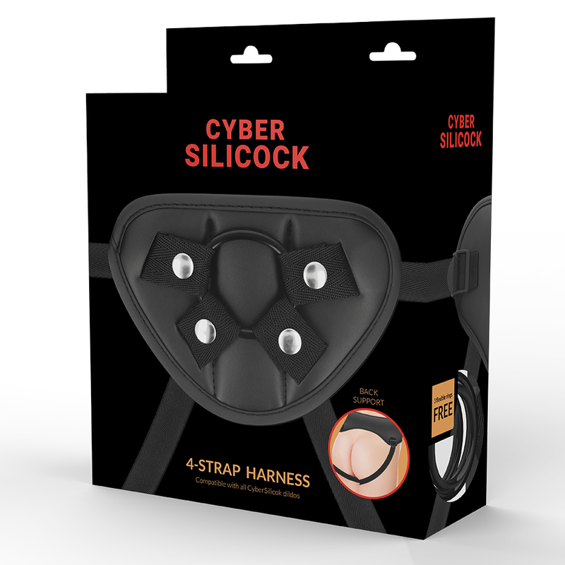 CYBER SILICOCK - HARNAIS SANGLES AVEC 3 ANNEAUX GRATUITS - 7eme ciel