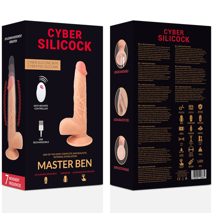 CYBER SILICOCK - TÉLÉCOMMANDE RÉALISTE MASTER BEN 23.88 CM -O- 4.3 CM - 7eme ciel