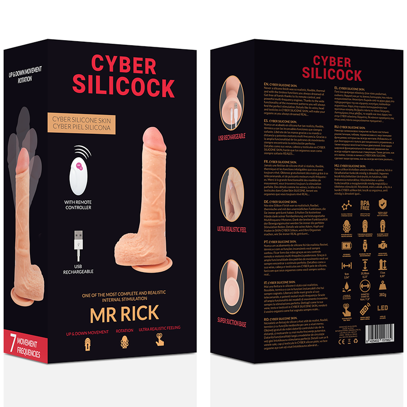 CYBER SILICOCK - TÉLÉCOMMANDE RÉALISTE MR RICK 20.9 CM -O- 4 CM - 7eme ciel