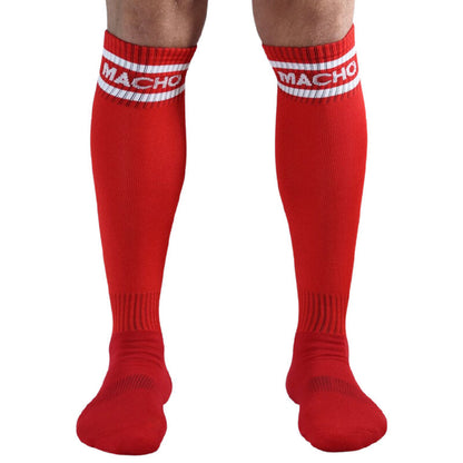 MACHO - CHAUSSETTES LONGUES TAILLE UNIQUE ROUGE - 7eme ciel