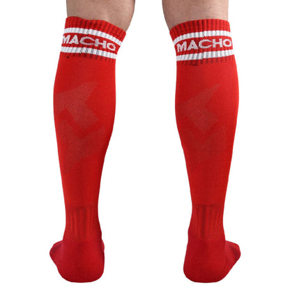 MACHO - CHAUSSETTES LONGUES TAILLE UNIQUE ROUGE - 7eme ciel