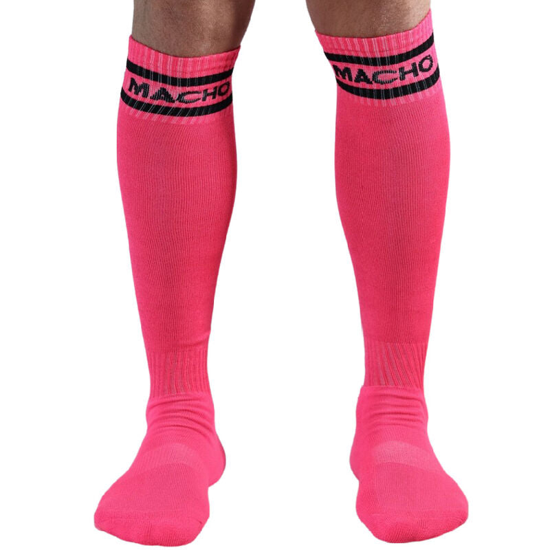 MACHO - CHAUSSETTES LONGUES TAILLE UNIQUE ROUGE - 7eme ciel