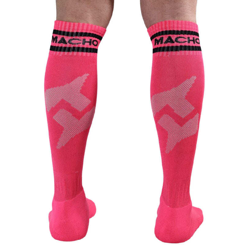 MACHO - CHAUSSETTES LONGUES TAILLE UNIQUE ROUGE - 7eme ciel