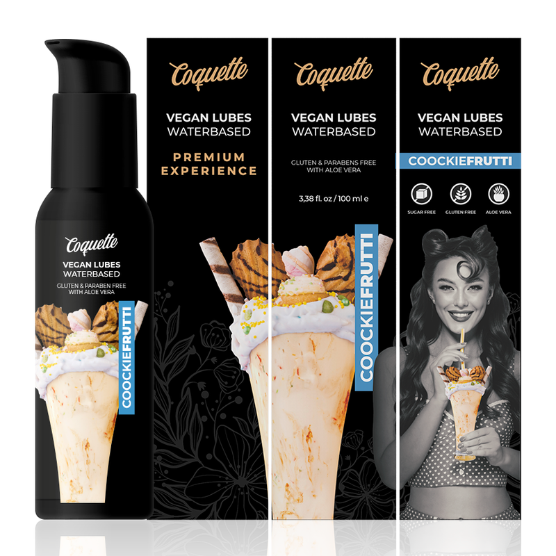 COQUETTE CHIC DESIRE - LUBRIFIANT VEGAN PREMIUM EXPERIENCE COOKIEFRUTTI 100ML - 7eme ciel
