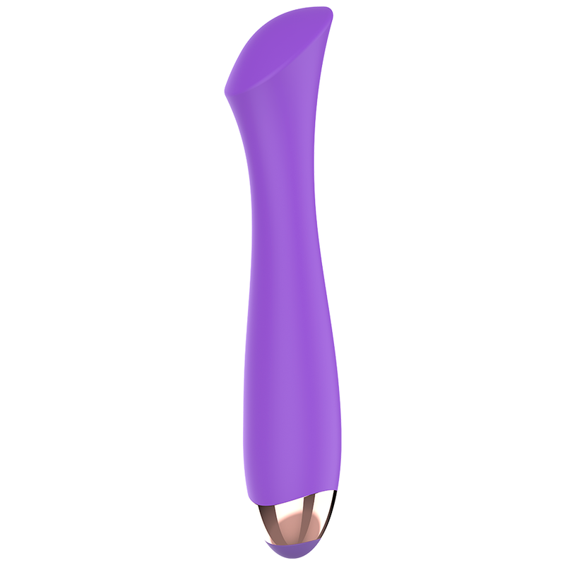 WOMANVIBE - VIBRATEUR RECHARGEABLE EN SILICONE MANDY POINT "K" - 7eme ciel