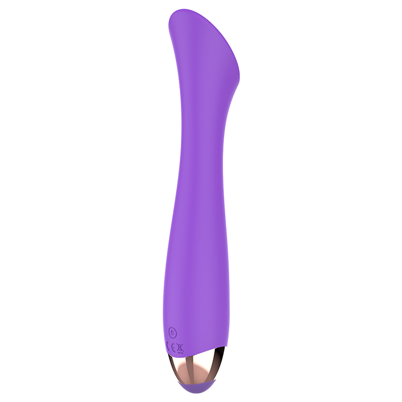 WOMANVIBE - VIBRATEUR RECHARGEABLE EN SILICONE MANDY POINT "K" - 7eme ciel