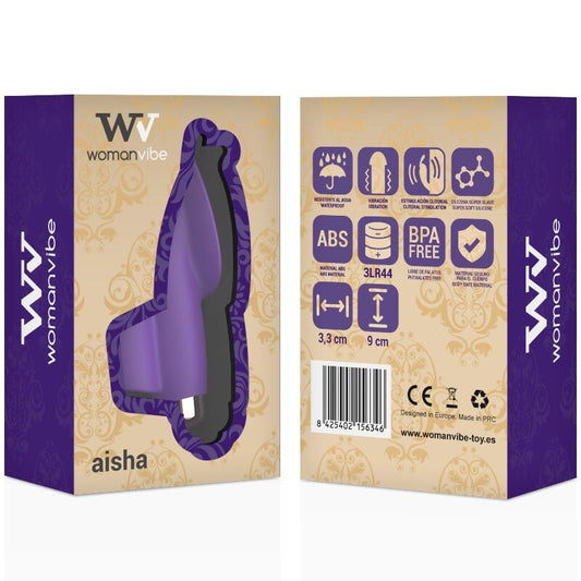 WOMANVIBE - FINGER DE STIMULATEUR EN SILICONE AISHA FEMME - 7eme ciel