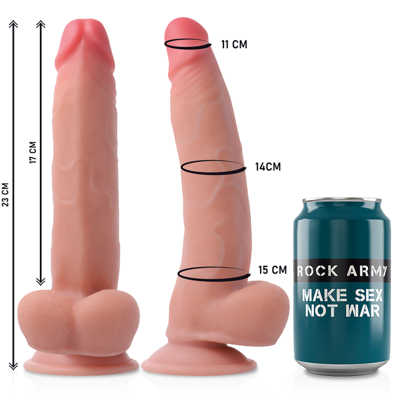 ROCKARMY - HARNAIS + LÉOPARD DOUBLE DENSITÉ 23 CM -O- 4.77 CM - 7eme ciel