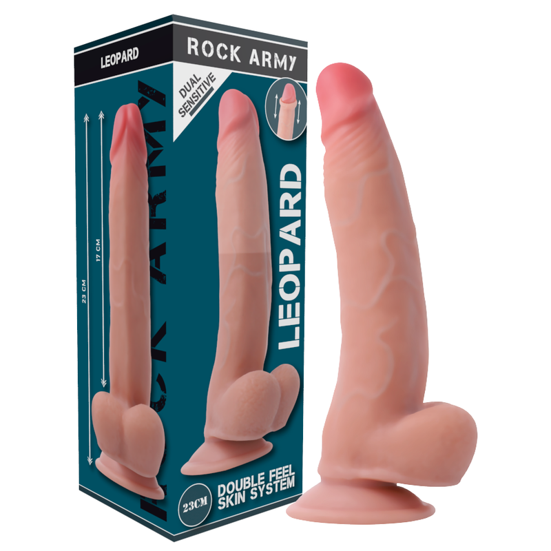 ROCKARMY - HARNAIS + LÉOPARD DOUBLE DENSITÉ 23 CM -O- 4.77 CM - 7eme ciel