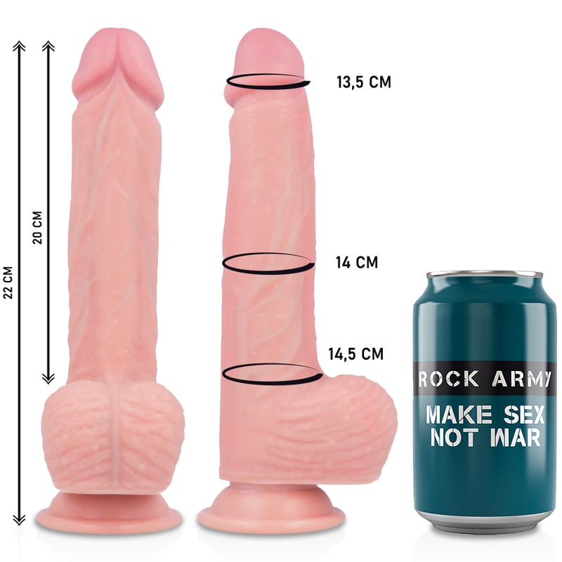 ROCKARMY - HARNAIS + VIBRATEUR SILICONE LIQUIDE PREMIUM TÉLÉCOMMANDE APACHE 20.5 CM -O- 4.62 CM - 7eme ciel