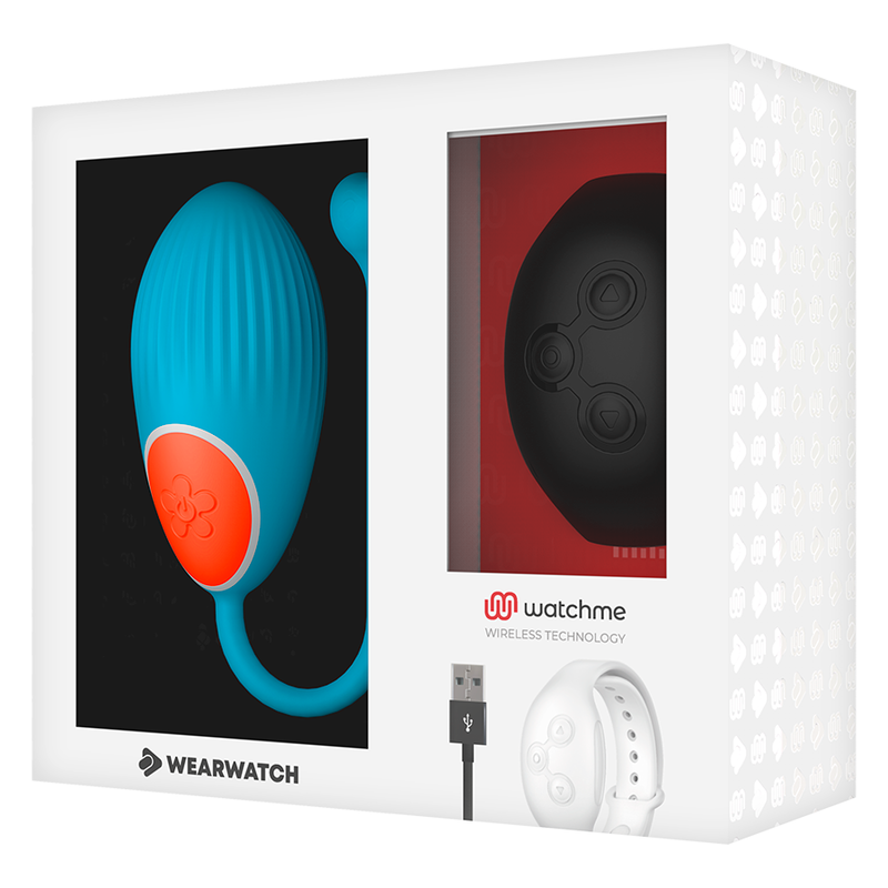 WEARWATCH - TÉLÉCOMMANDE WATCHME TECHNOLOGIE BLEU OEUF / JET - 7eme ciel