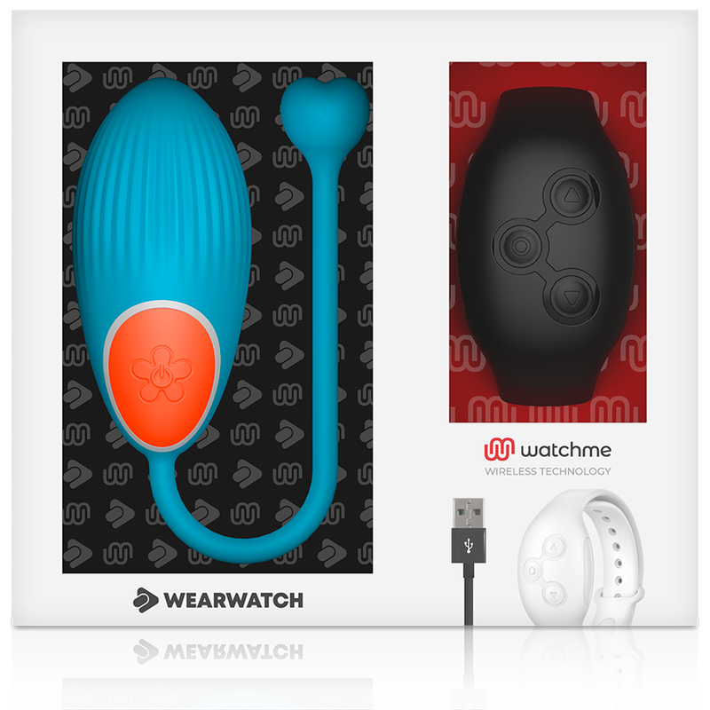 WEARWATCH - TÉLÉCOMMANDE WATCHME TECHNOLOGIE BLEU OEUF / JET - 7eme ciel