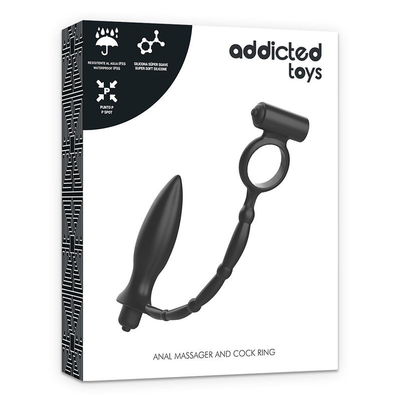 ADDICTED TOYS - PLUG ANAL AVEC ANNEAU VIBRANT - 7eme ciel