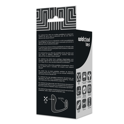 ADDICTED TOYS - PLUG ANAL AVEC ANNEAU EN SILICONE NOIR - 7eme ciel