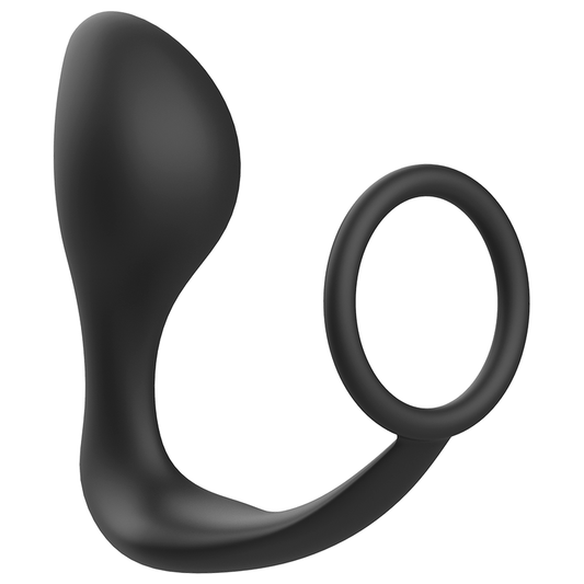 ADDICTED TOYS - PLUG ANAL AVEC ANNEAU EN SILICONE NOIR - 7eme ciel