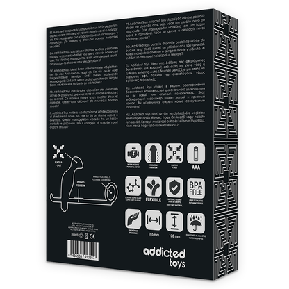 ADDICTED TOYS - PLUG ANAL AVEC ANNEAU EN SILICONE NOIR 12 CM - 7eme ciel