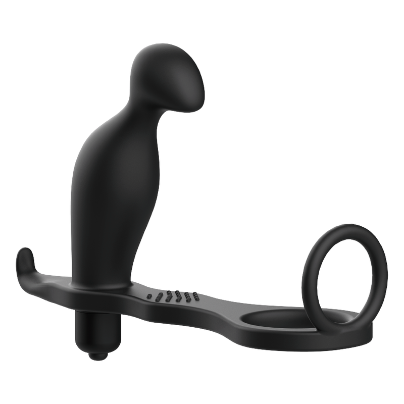 ADDICTED TOYS - PLUG ANAL AVEC ANNEAU EN SILICONE NOIR 12 CM - 7eme ciel