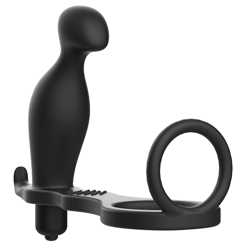 ADDICTED TOYS - PLUG ANAL AVEC ANNEAU EN SILICONE NOIR 12 CM - 7eme ciel