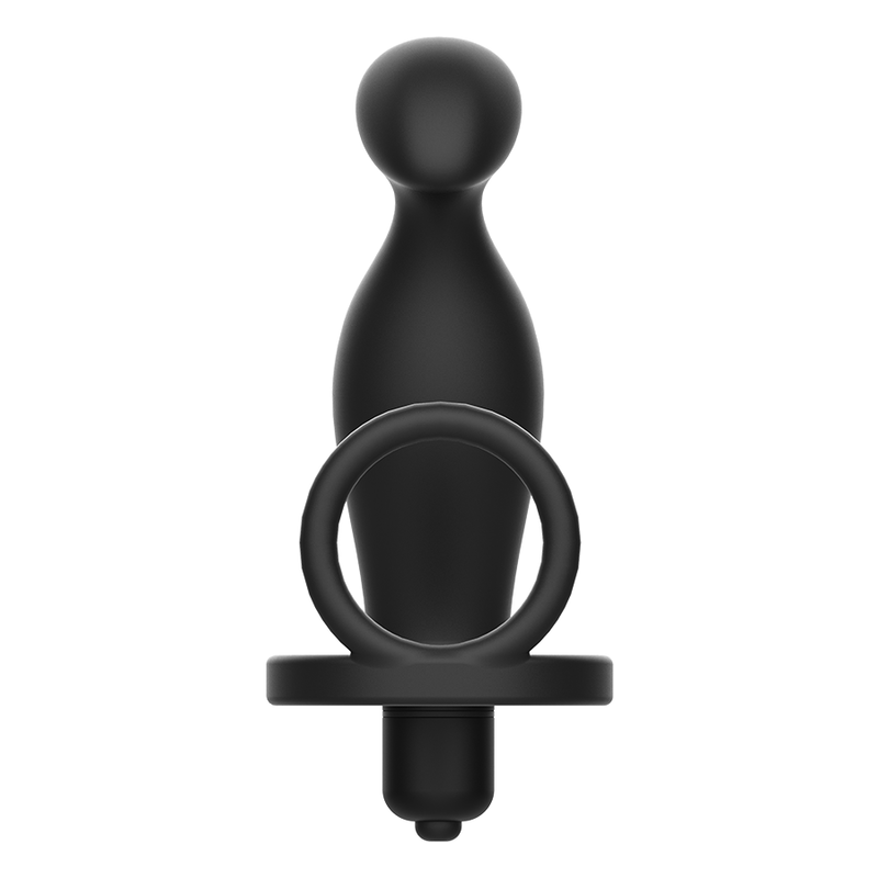 ADDICTED TOYS - PLUG ANAL AVEC ANNEAU EN SILICONE NOIR 12 CM - 7eme ciel