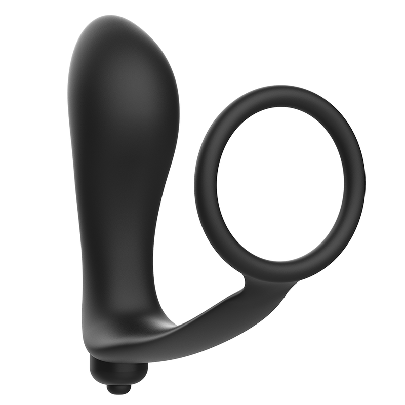 ADDICTED TOYS - PLUG ANAL VIBRANT AVEC ANNEAU PÉNIS - 7eme ciel