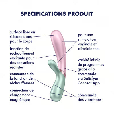 SATISFYER - VIBRATEUR CHAUD AMANT