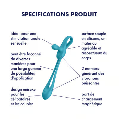SATISFYER - PLUG & PLAY 1 MULTIVIBRATEUR FLEXIBLE