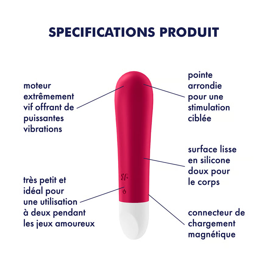 SATISFYER - ULTRA POWER BULLET 1 ROUGE