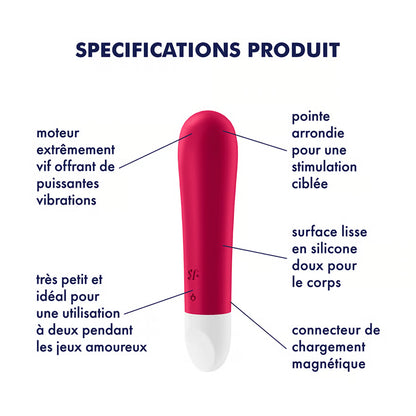 SATISFYER - ULTRA POWER BULLET 1 ROUGE