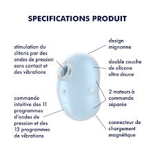 SATISFYER - CUTIE GHOST VIBRATEUR  POSER BLANC - 7eme ciel