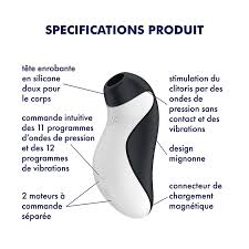 SATISFYER - STIMULATEUR + VIBRATION ORCA